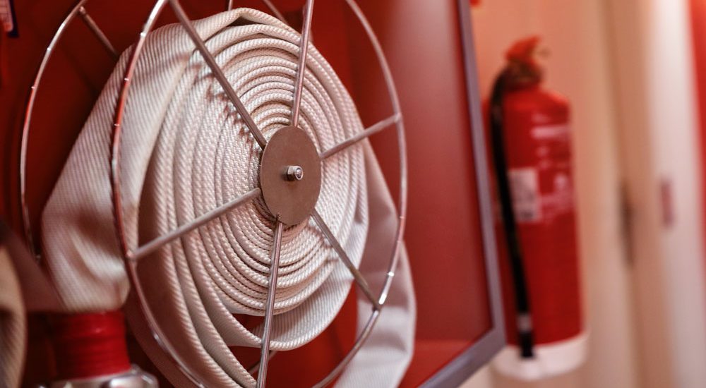 Fire-Extinguisher,-Fire-Hose,-Emergency-Lighting